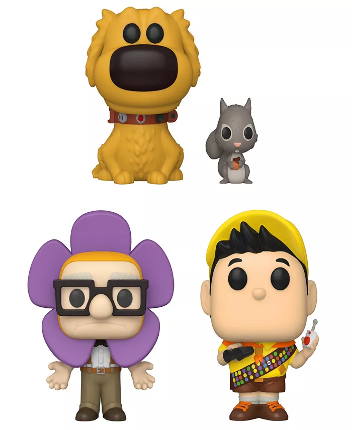 Funko Disney Pop Dug Days Carl Dug with Squirrel and Russell 4 Piece Collectors Set - Mycitystee
