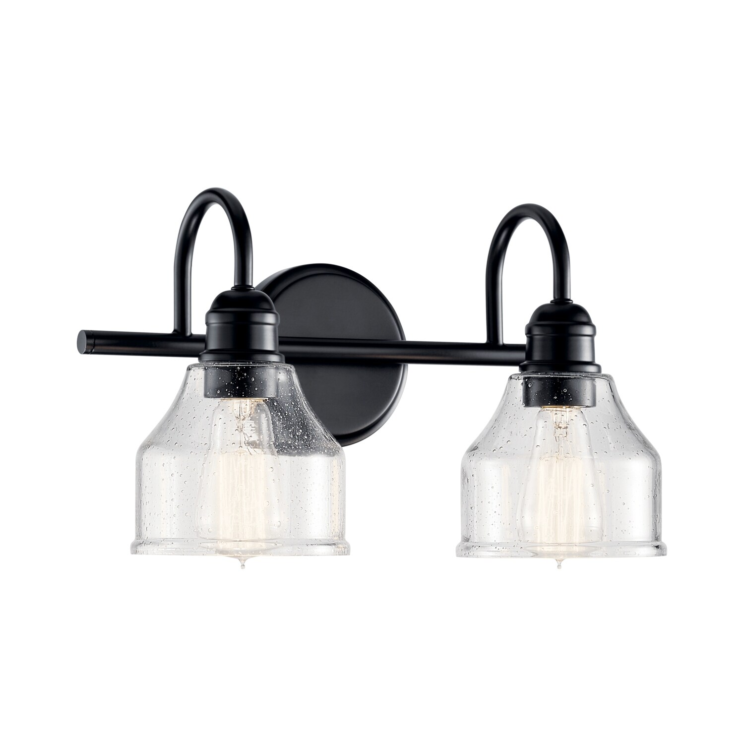 Kichler Lighting Avery 15 in. 2-Light Black Vanity Light - Mycitystee