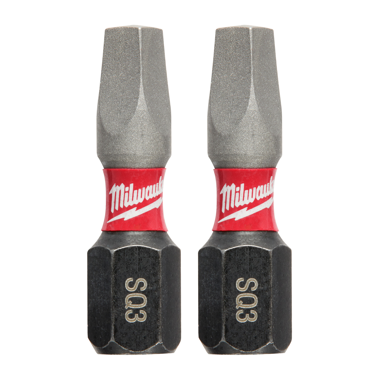 Milwaukee Shockwave Square #3 X 1 in. L Screwdriver Bit Steel 2 pk - Mycitystee