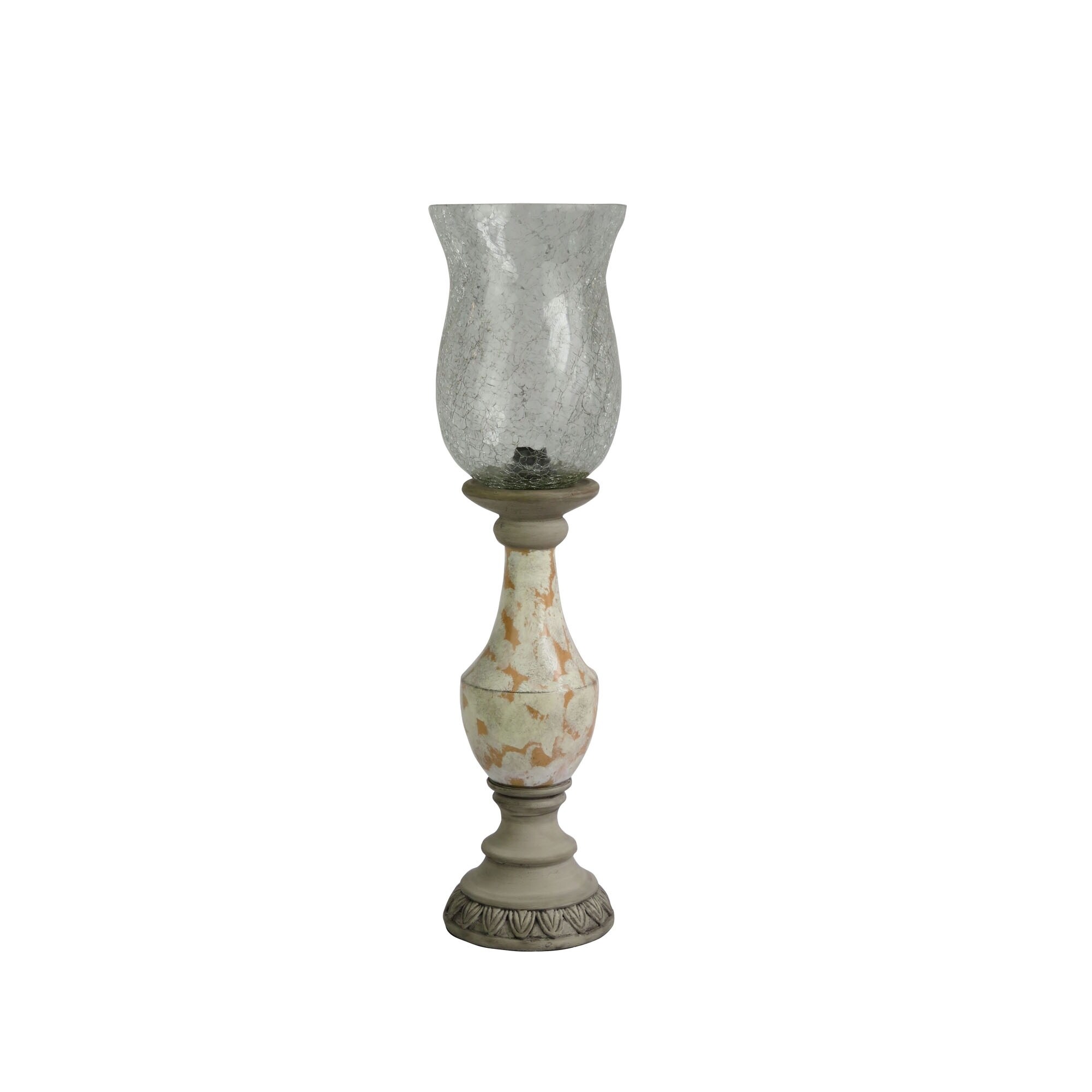 Fangio Lighting's 6261 22in. Antique White/Concrete Grey Resin Uplight - Mycitystee