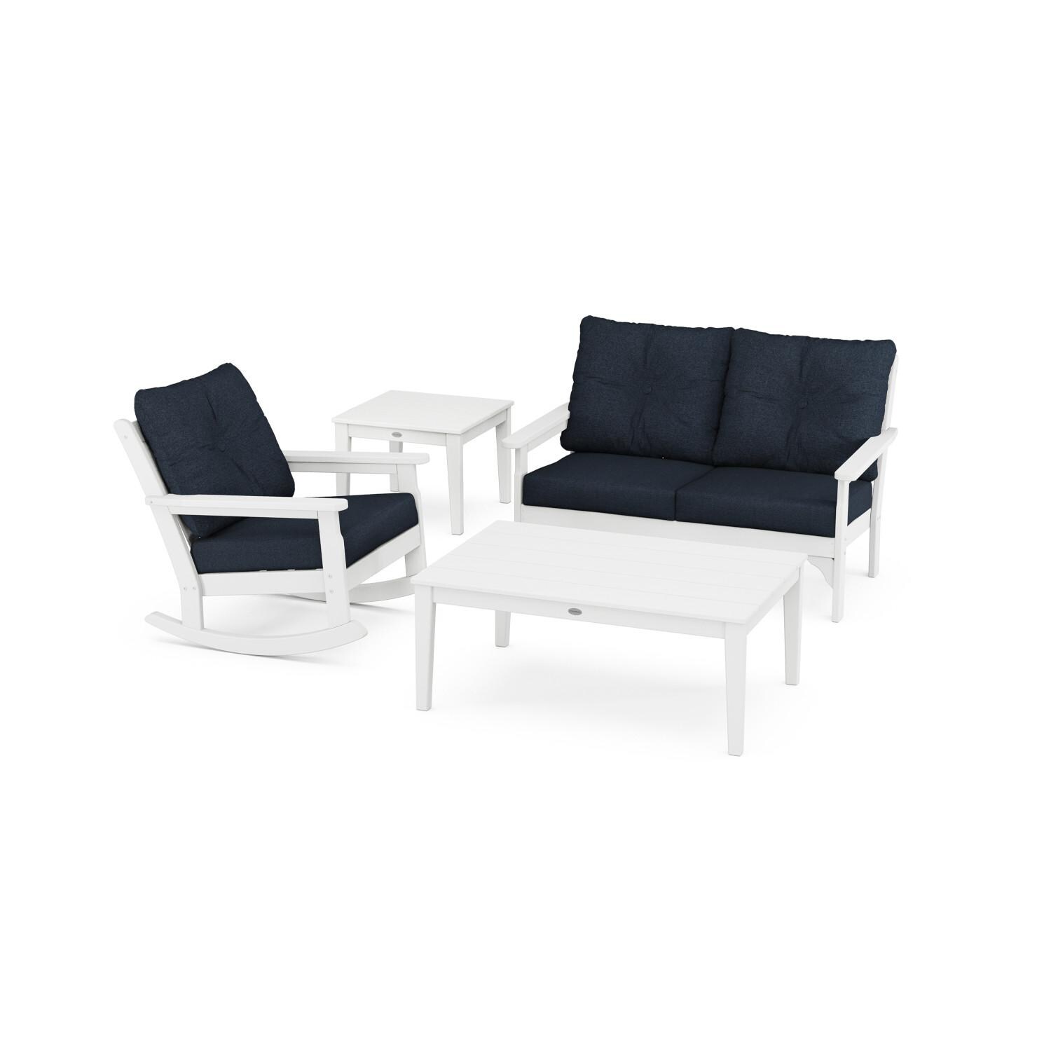 POLYWOOD Vineyard 4-Piece Deep Seating Rocker Set - Mycitystee