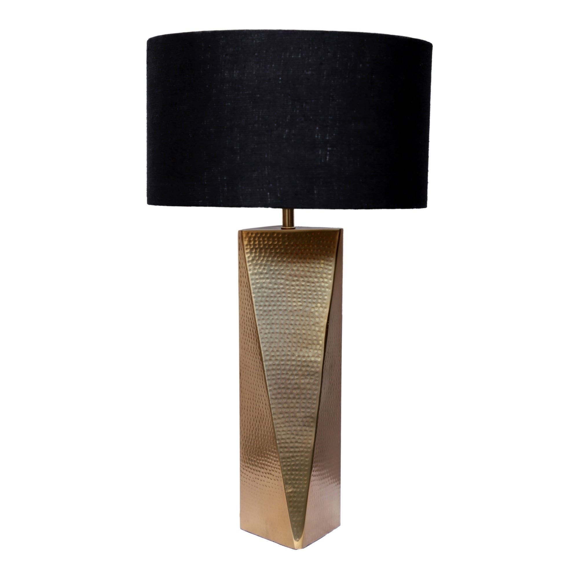 Aurelle Home Hammered Gold Glam Aluminum Table Lamp - 13