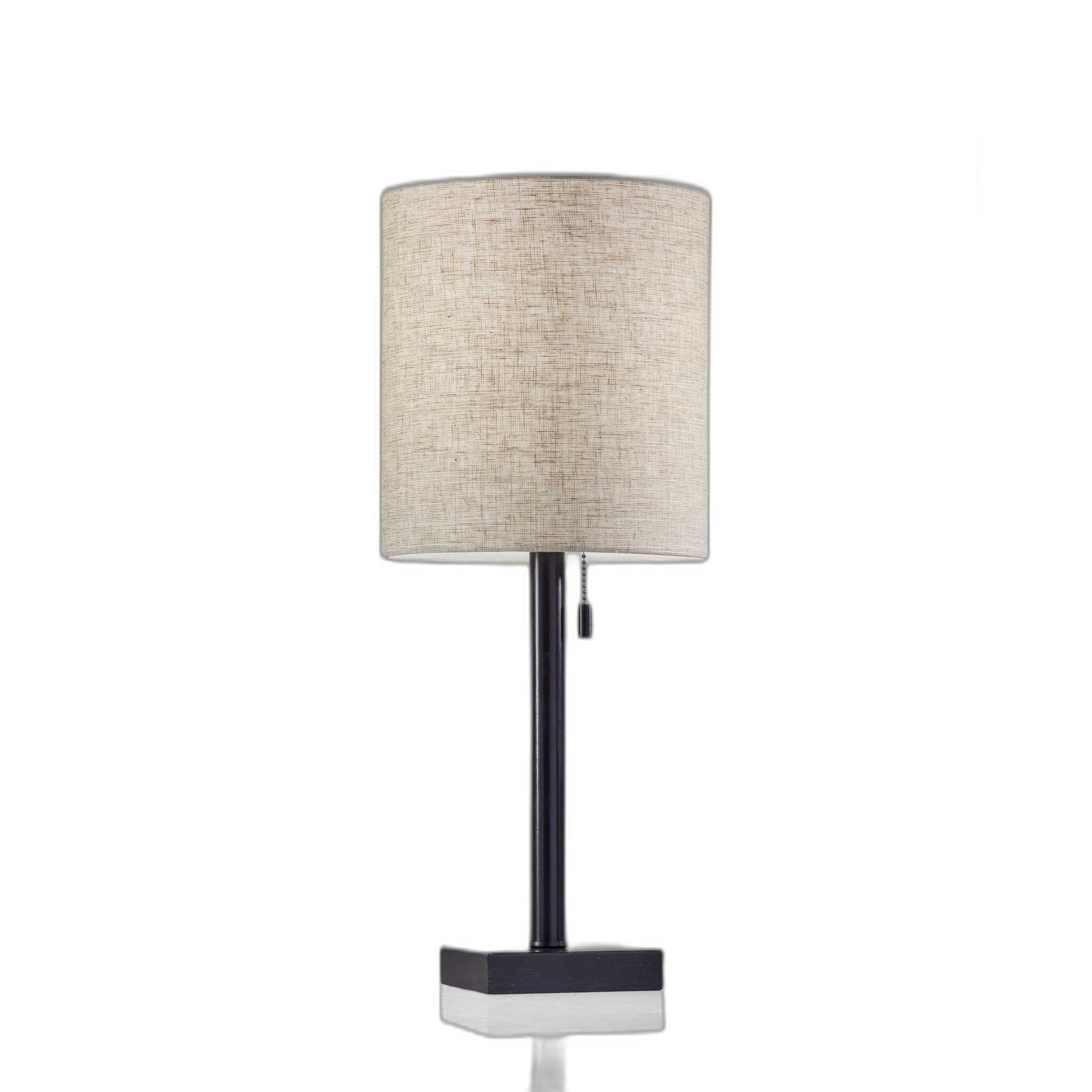Dark Bronze Metal Table Lamp - 9 x 9 x 22 - Mycitystee