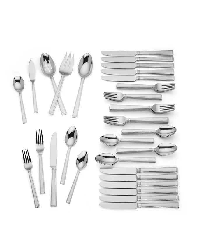 Lenox  Bratton  65-PC Flatware Set， Service for 12 - Mycitystee