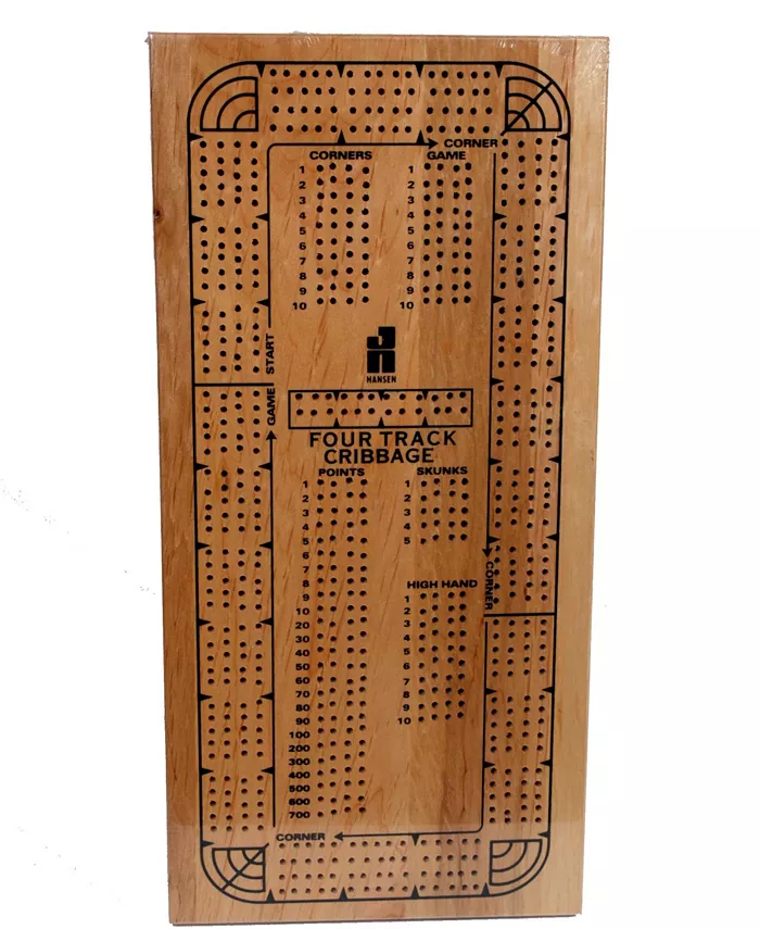 Classic Game Collection 4-Track Continuous Cribbage - Mycitystee