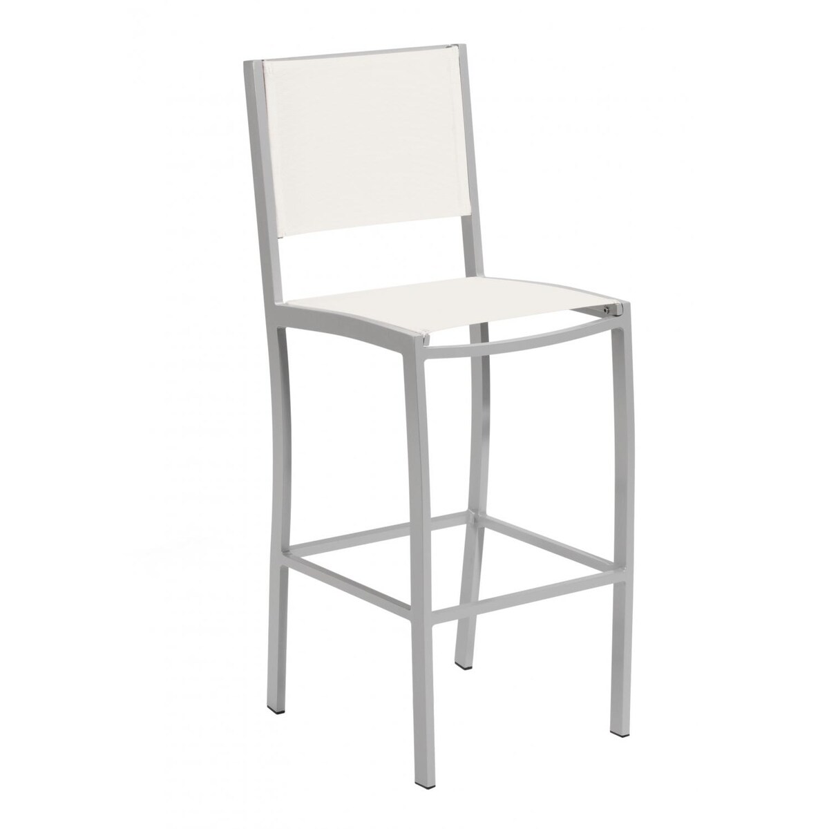 Travira Aluminum Bar Stool W/ Natural Sling By Oxford Garden - Mycitystee