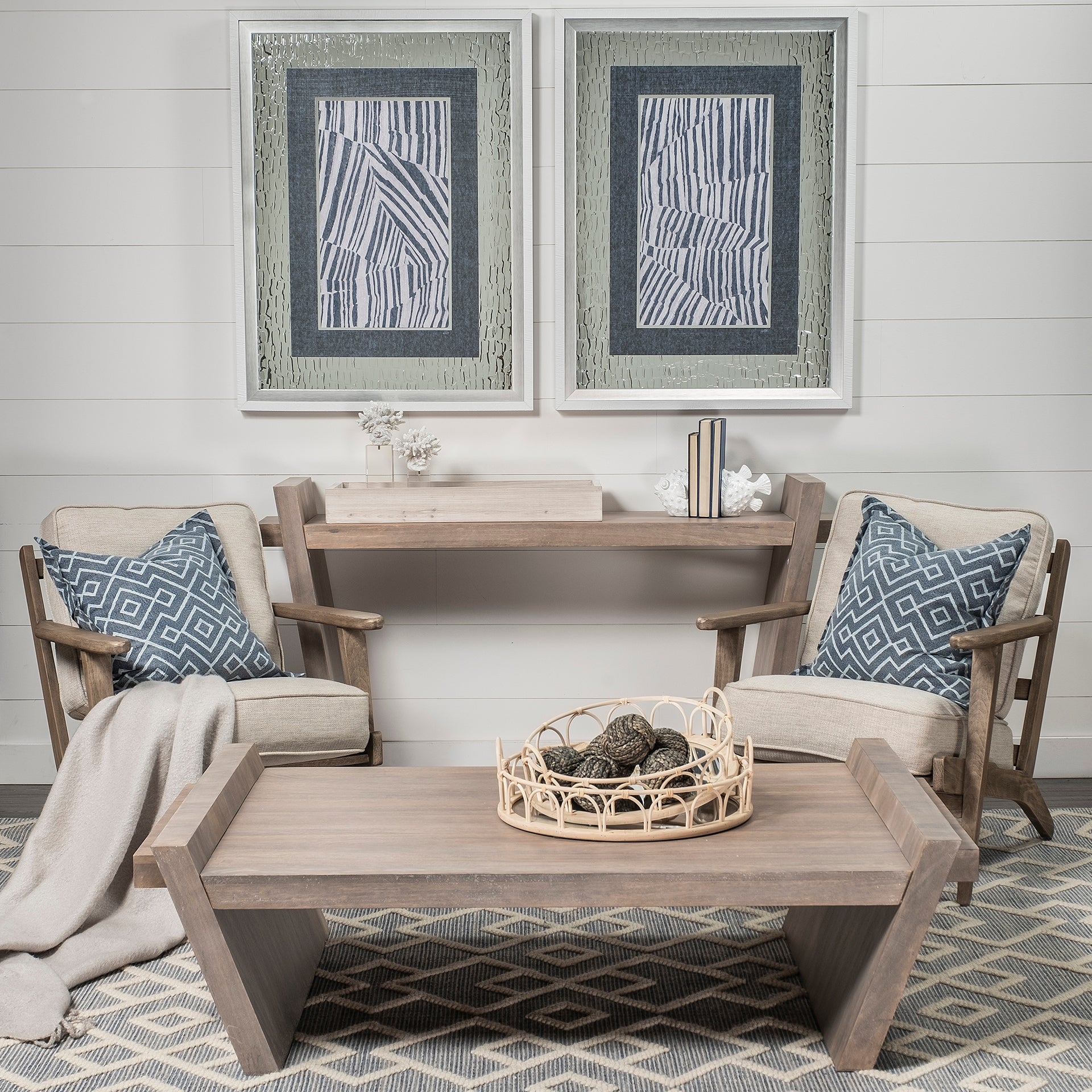Elaine Natural Brown Solid Wood Top and Base Coffee Table - Mycitystee