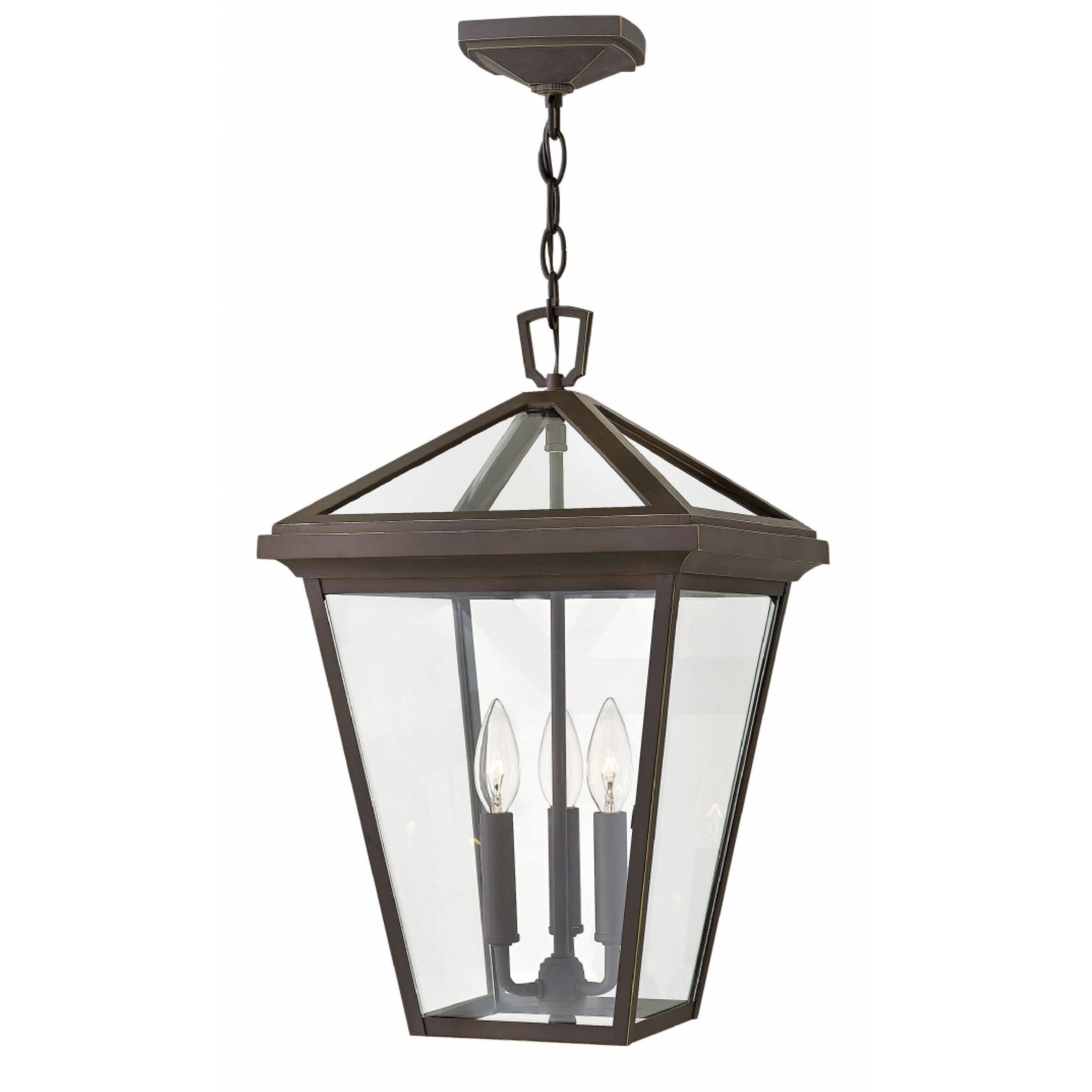 Hinkley Alford place 3-Light Outdoor Pendant in Oil Rubbed Bronze - Mycitystee