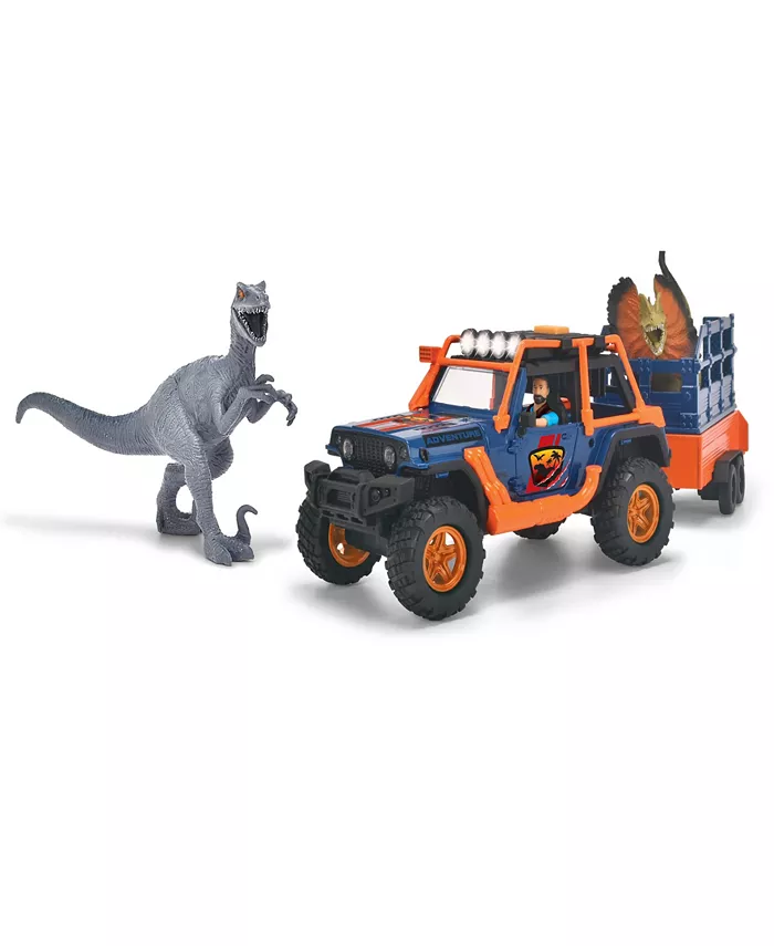 Dickie Toys HK Ltd Dino Commander Light Sound Kids Play 4 Piece Set - Mycitystee