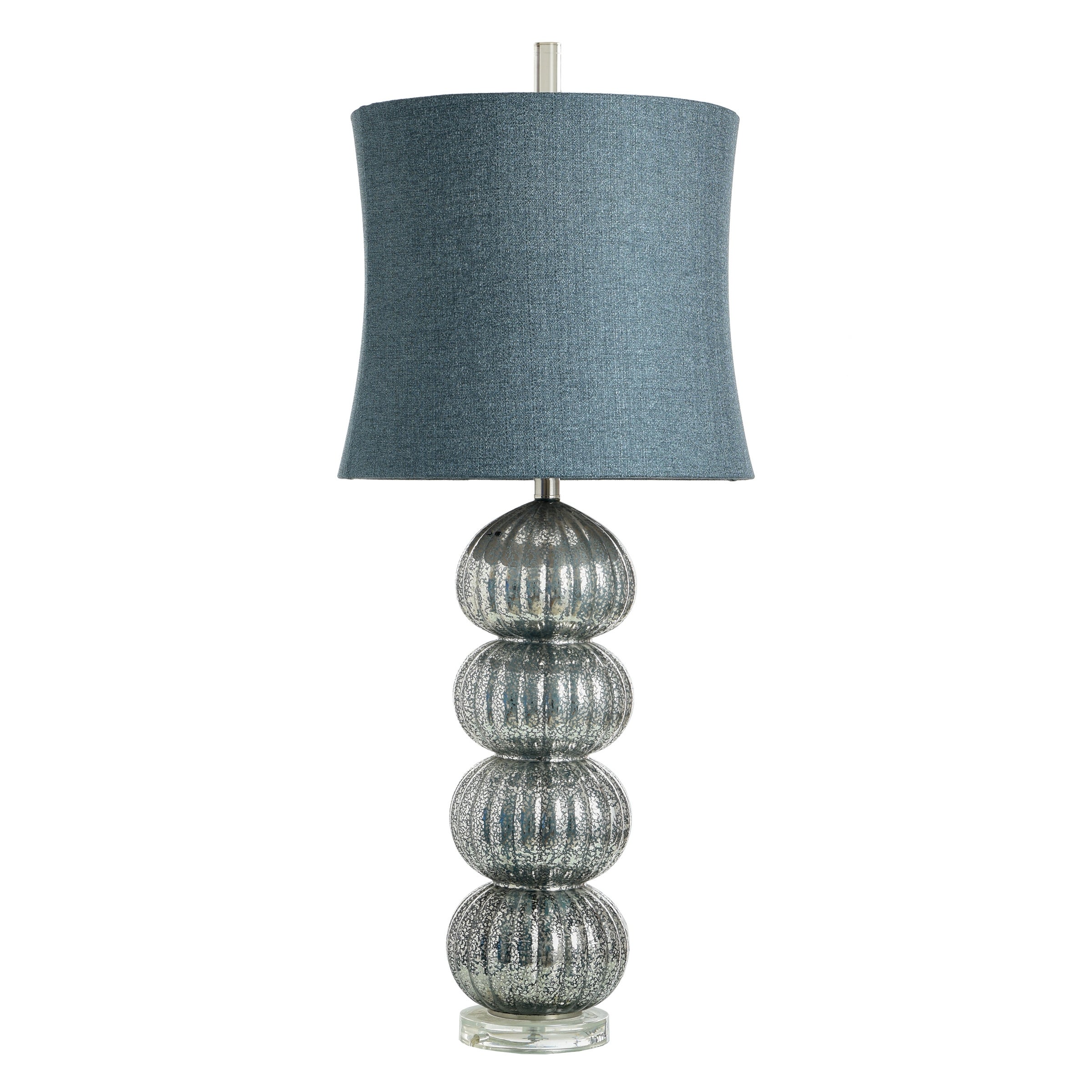 StyleCraft Jalo Dark Blue Table Lamp - Jalo Softback Fabric Shade - Mycitystee