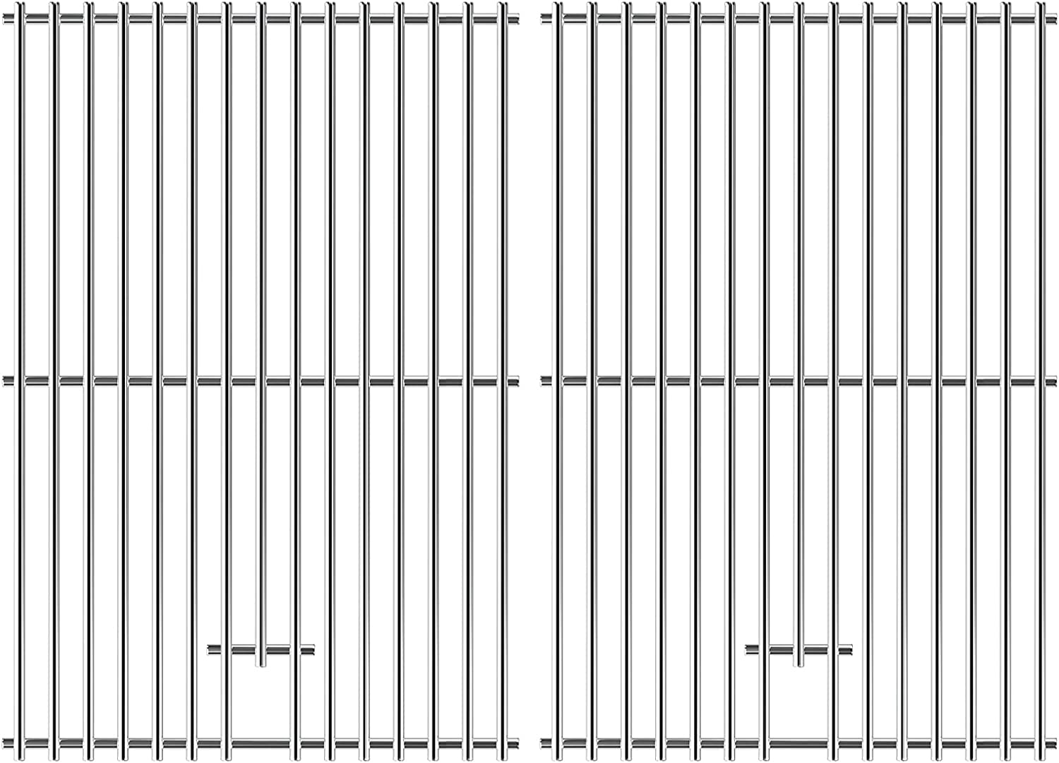 Cooking Grates for Pit boss Memphis Pbmemu1 4-1 Grills, 17'' x 11.53'' x 2 pcs kit - Mycitystee