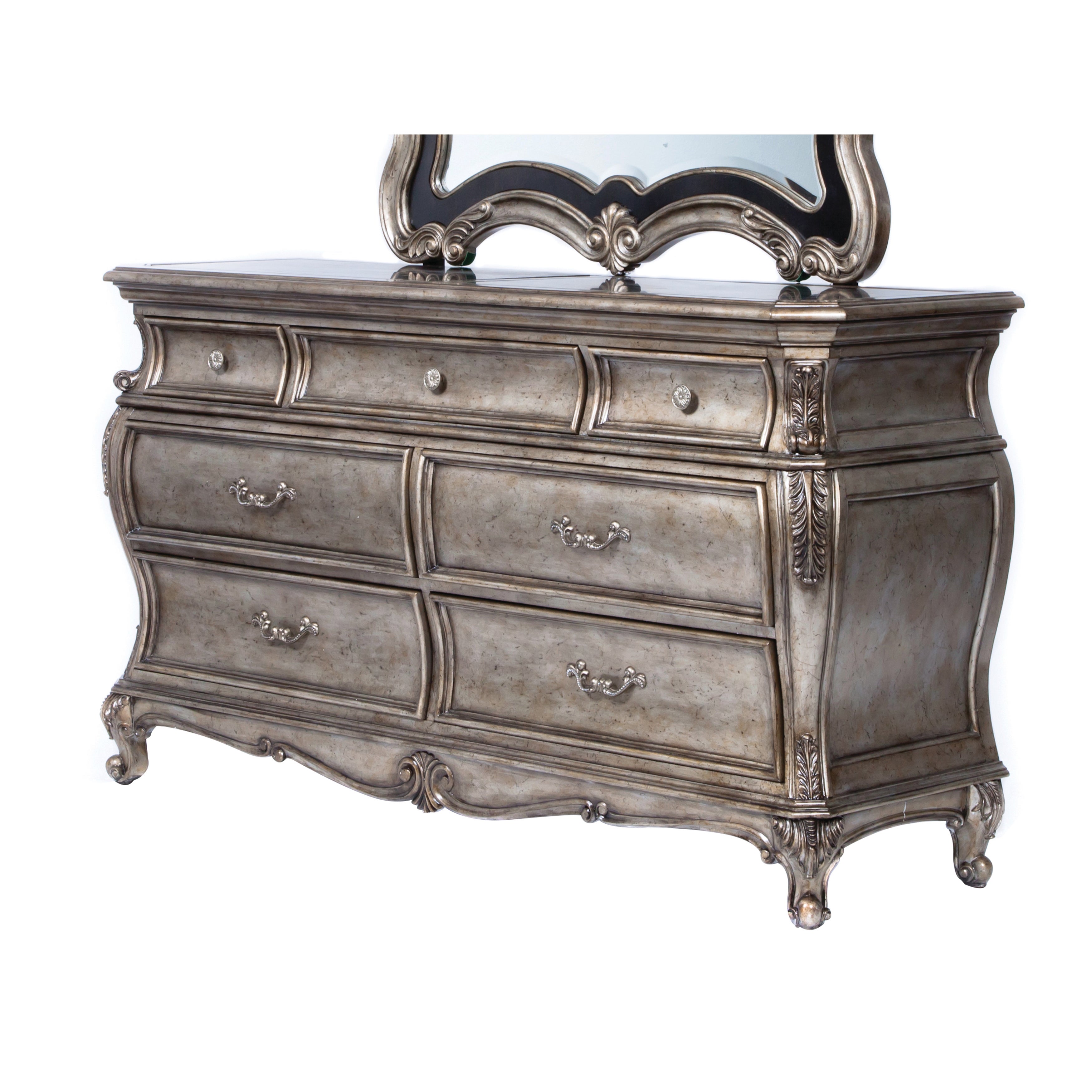 Acme Furniture Chantelle Wood 7-drawer Dresser with Granite Top - - 13214773 - Mycitystee