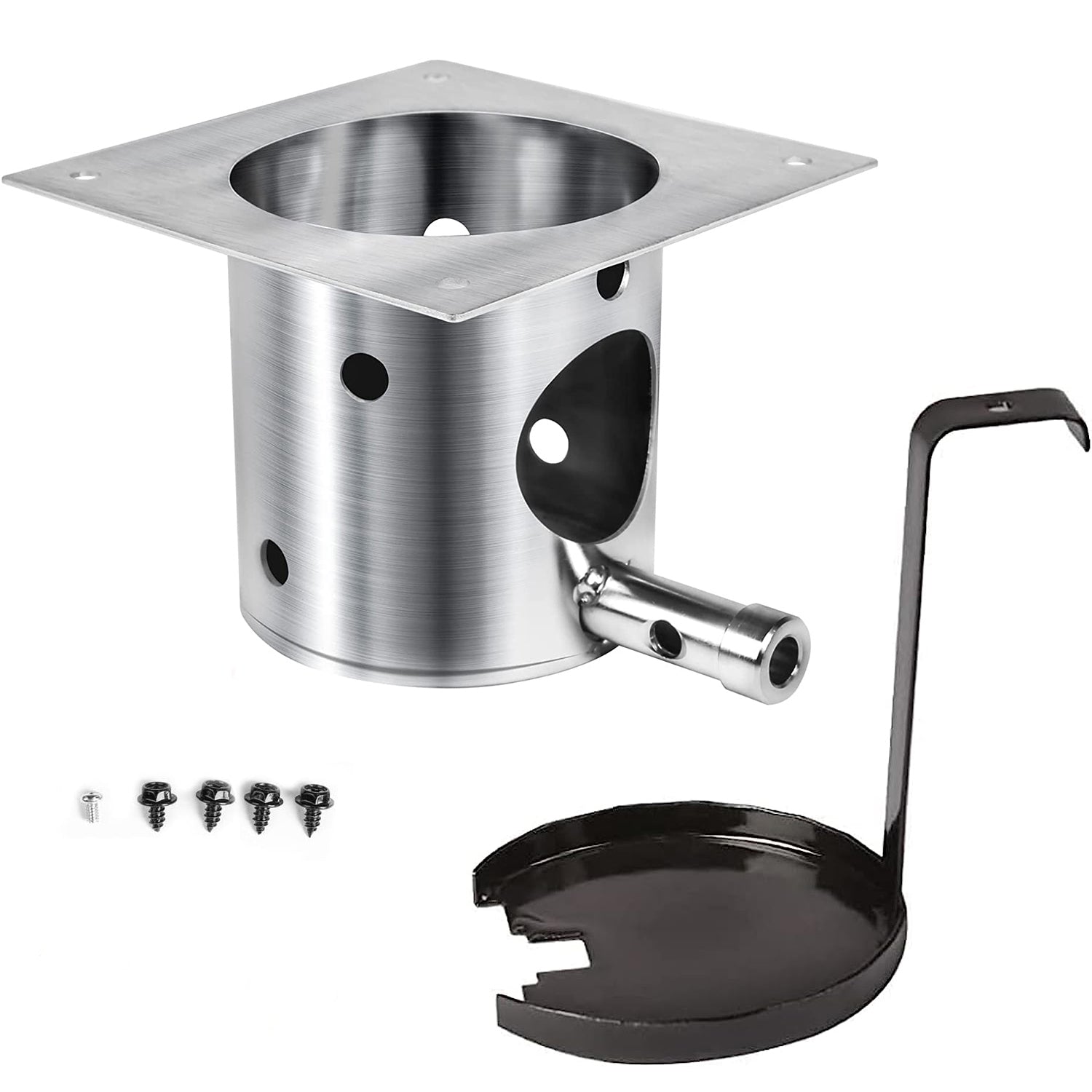 Pellet Grill Fire Burn Pot Replacement 5 x 3.5 x 3.75'' for Pit Boss Pellet Grills, with Ash Remover and Screws - Mycitystee