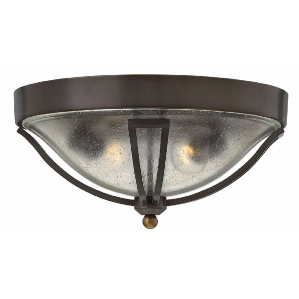 Hinkley Bolla 2-Light Outdoor Flush Mount in Olde Bronze - Mycitystee