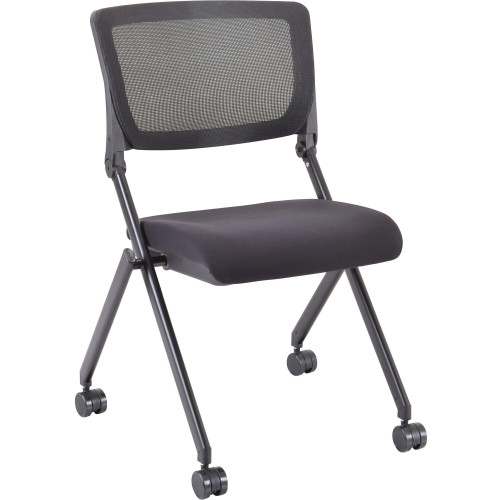 Lorell Mesh Back Nesting Chair (41846) - Mycitystee