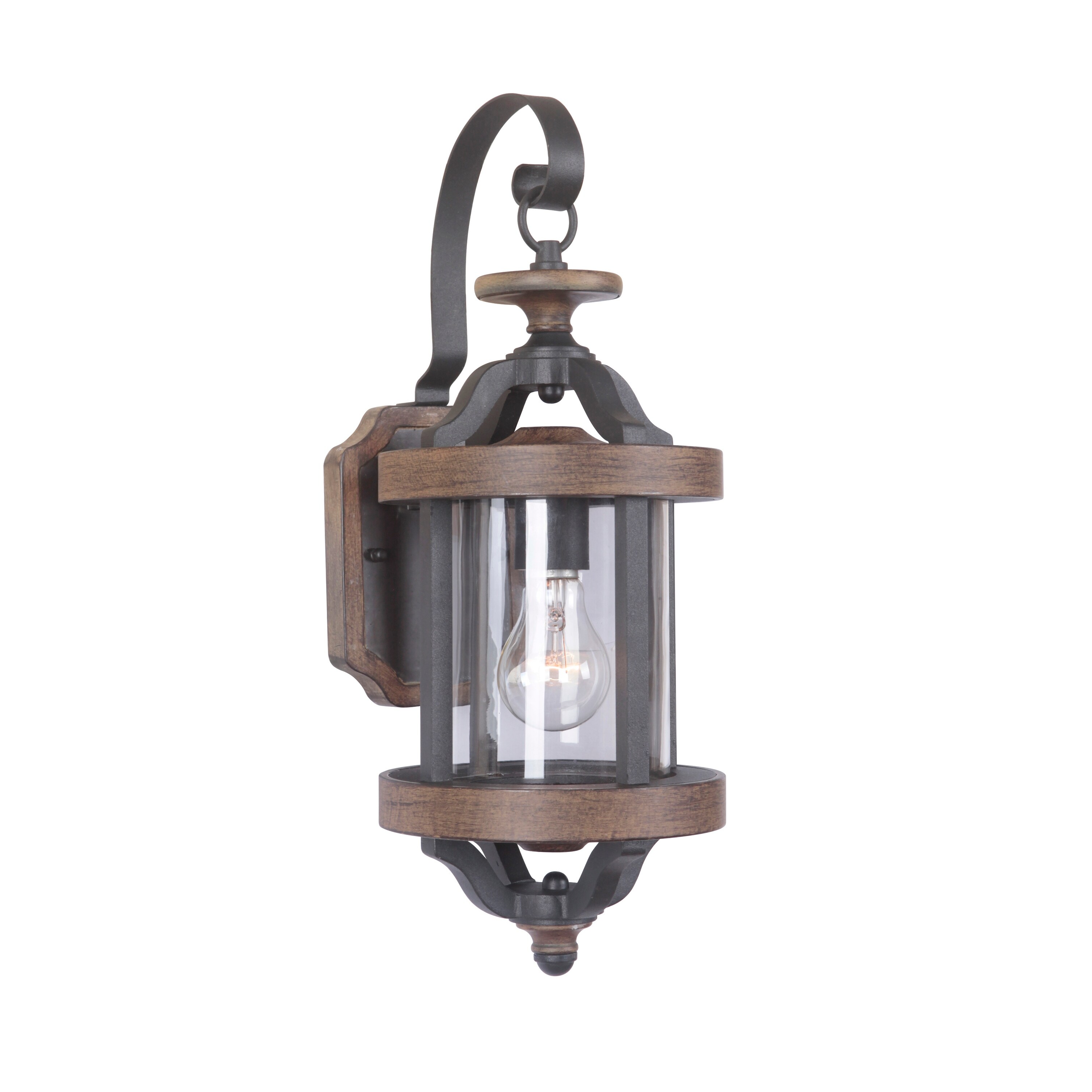 Craftmade Ashwood Wall Mount - Textured Black/Whiskey Barrel Shopping - The Best Deals on Outdoor Wall Lanterns | 41760201 - Mycitystee