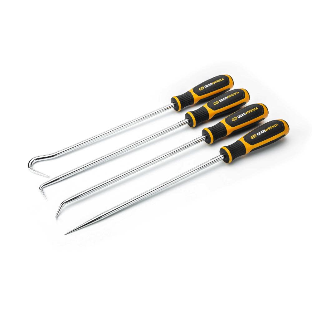 GEARWRENCH 4 Pc Heavy-Duty Long Hook and Pick Set 84020H from GEARWRENCH - Mycitystee