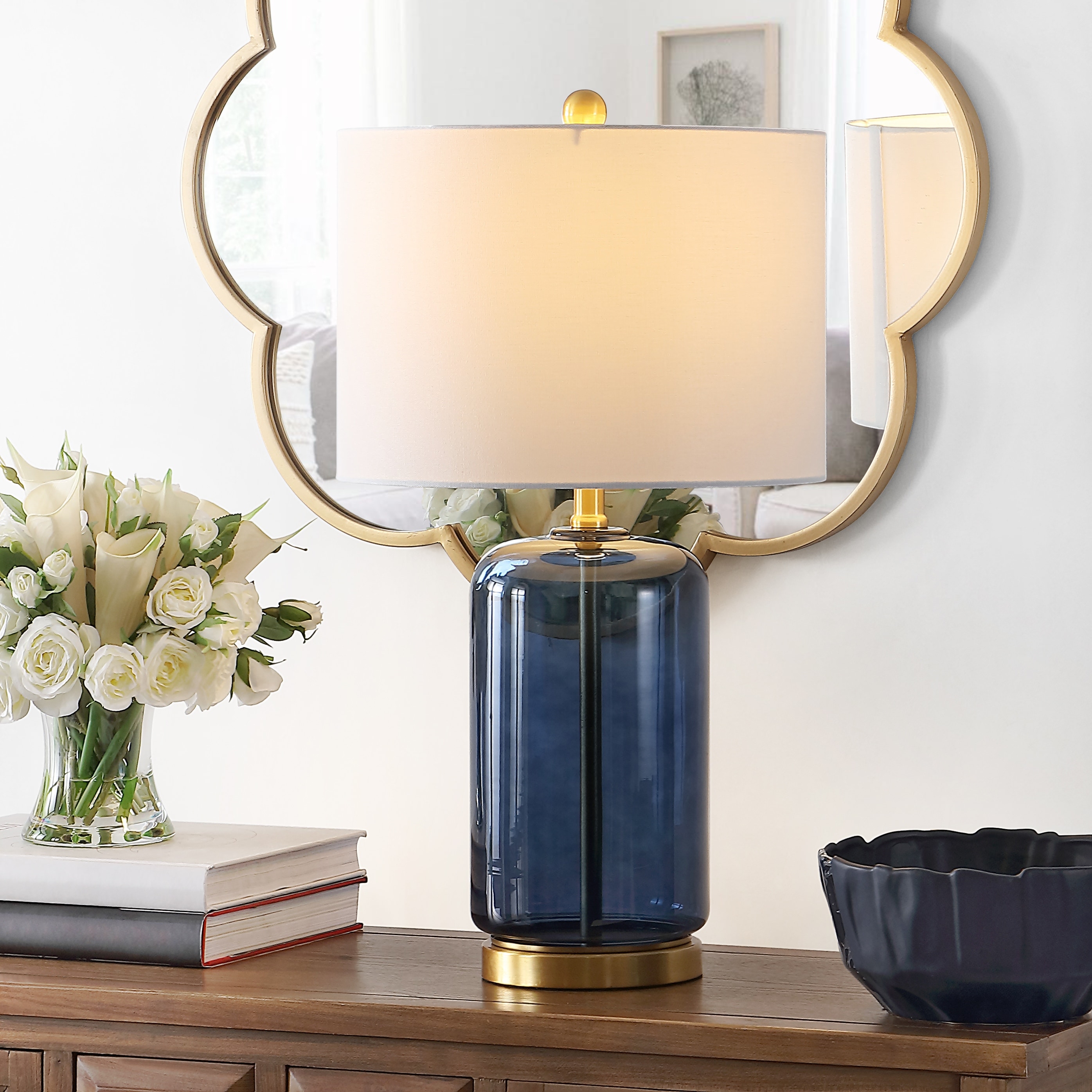 SAFAVIEH Lighting 26-inch Novah Ceramic Table Lamp - 14