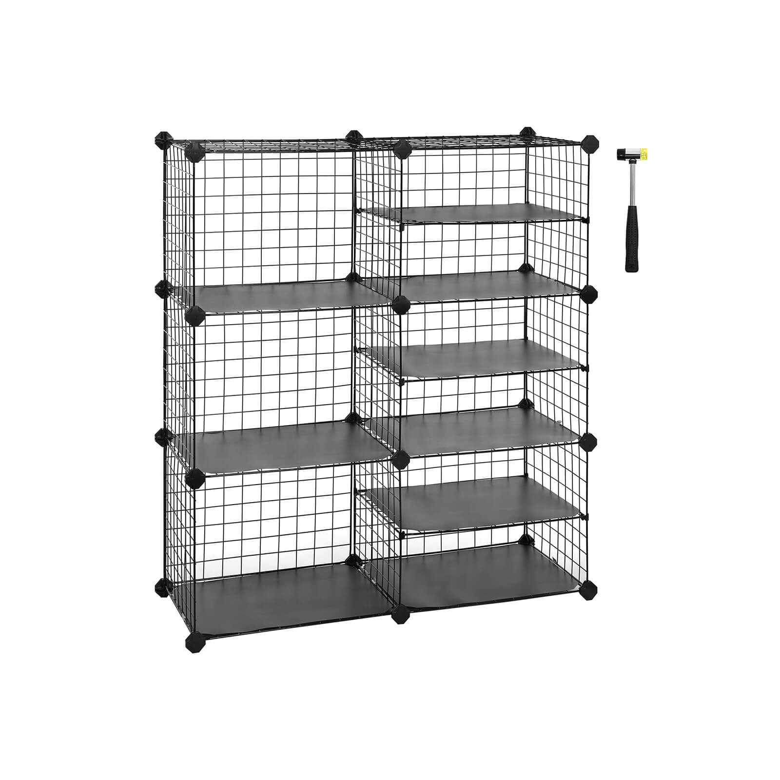 SONGMICS Cube Storage Unit with Divider DesignBlack - Mycitystee