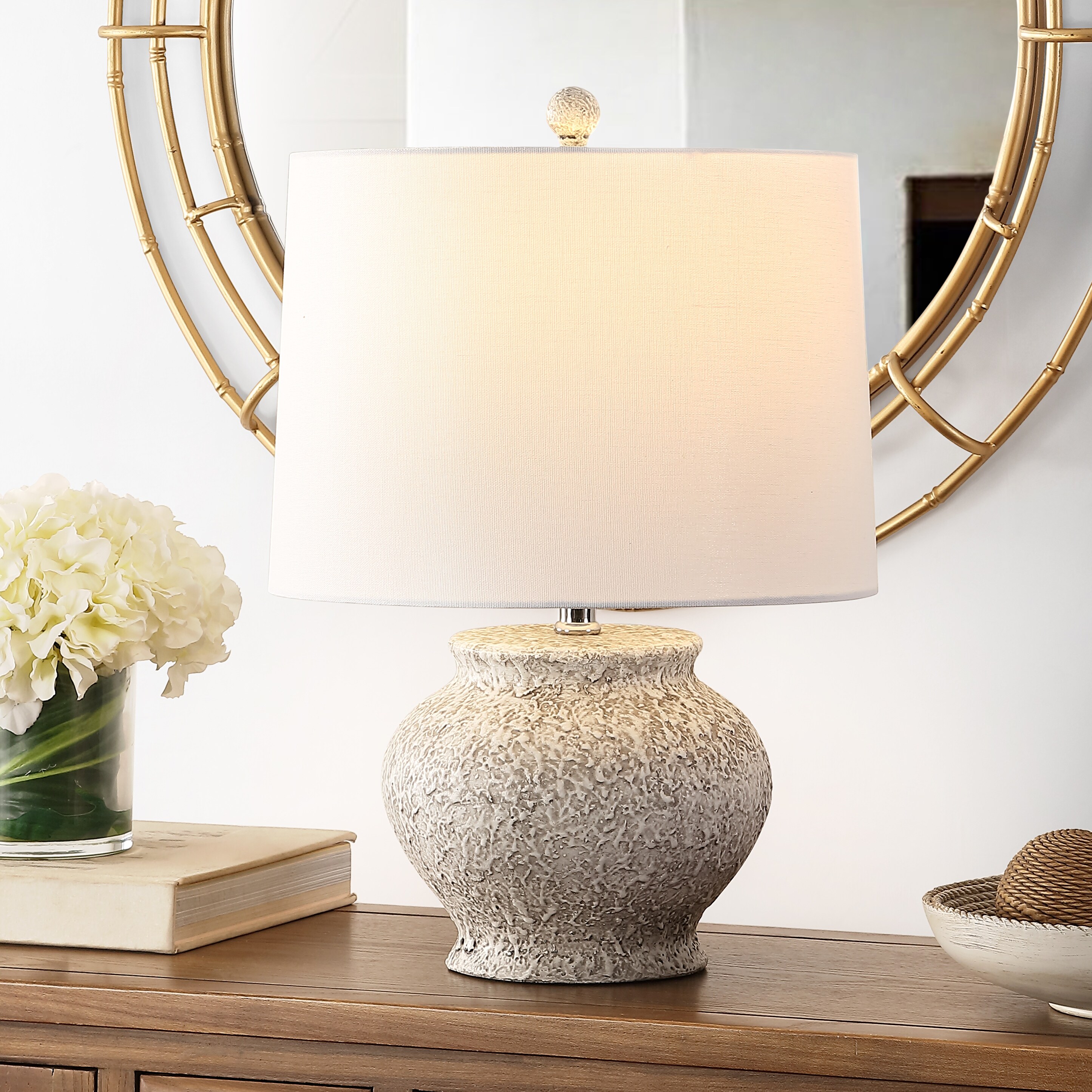 SAFAVIEH Lighting 21-inch Imran Resin Table Lamp - 14