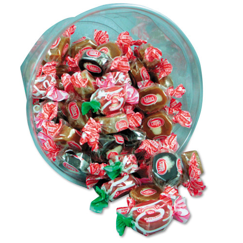 Office Snax Goetze's Caramel Creams， Lt and Dark Caramel Candy， One 24 oz Bowl (00029) - Mycitystee