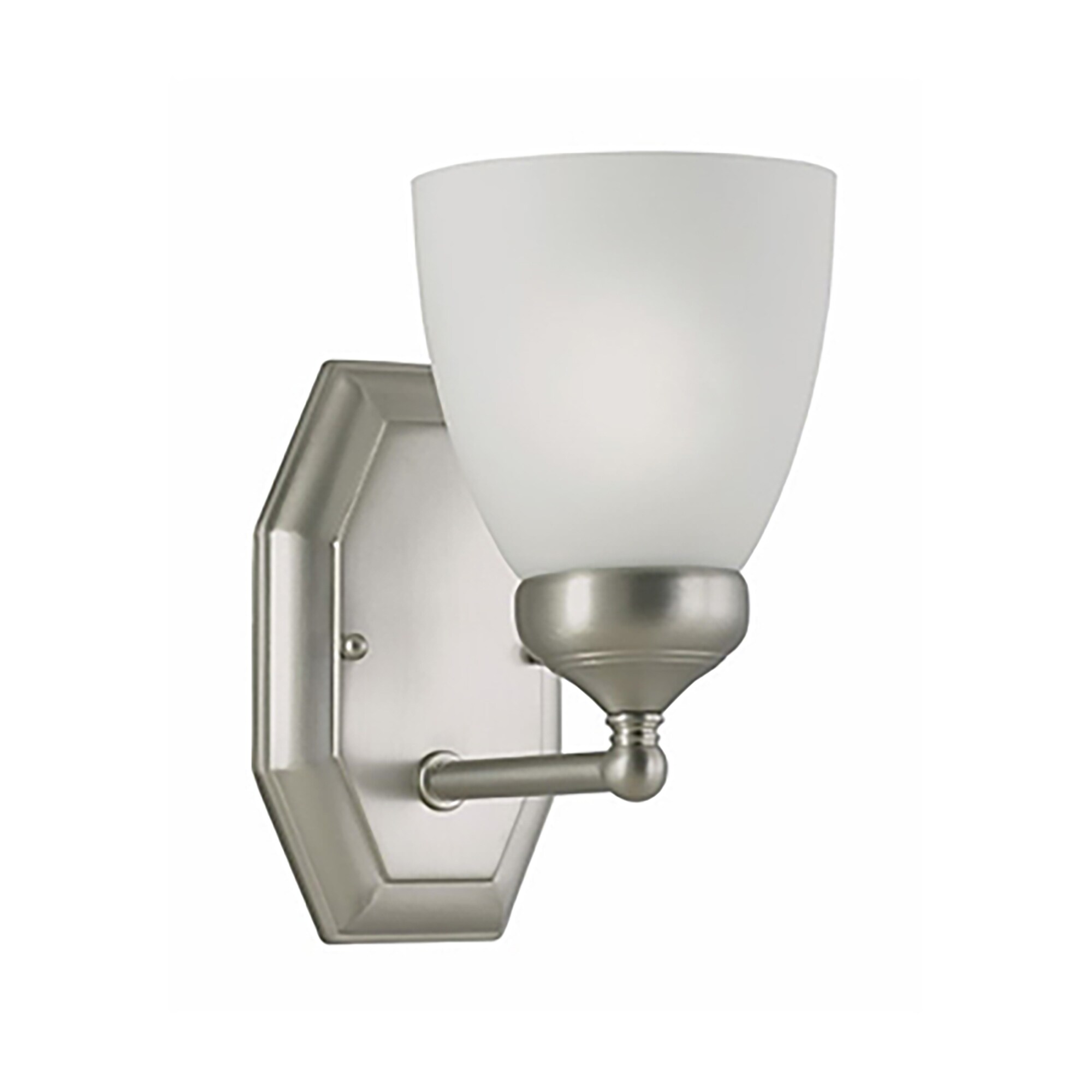 Trans Globe Ashlea 1 Light Armed Sconce in Brushed Nickel - Mycitystee