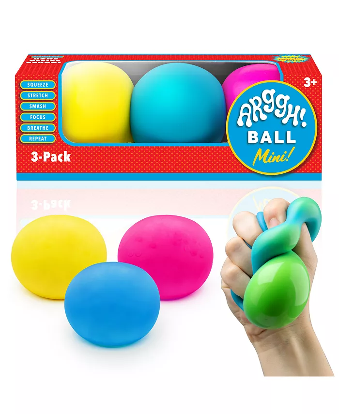 Power Your Fun Arggh Mini Stress Balls for Adults and Kids - 3 Pack - Mycitystee
