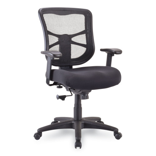 Alera Elusion Series Mesh Mid-Back Swivel/Tilt Chair， Supports Up to 275 lb， 17.9