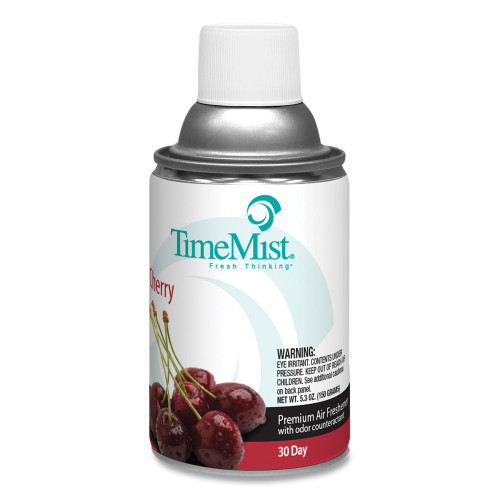TimeMist Premium Metered Air Freshener Refill， Cherry， 6.6 oz Aerosol Spray， 12/Carton (1042700) - Mycitystee