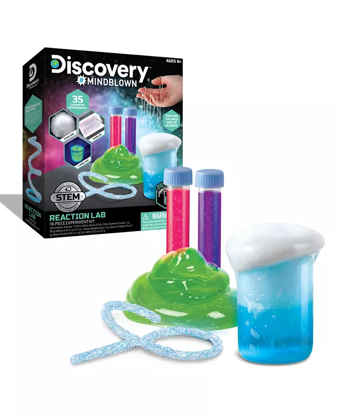 Discovery #MINDBLOWN Discovery Mindblown Reaction Lab Chemistry Set， 18-Piece Experiment Kit - Mycitystee