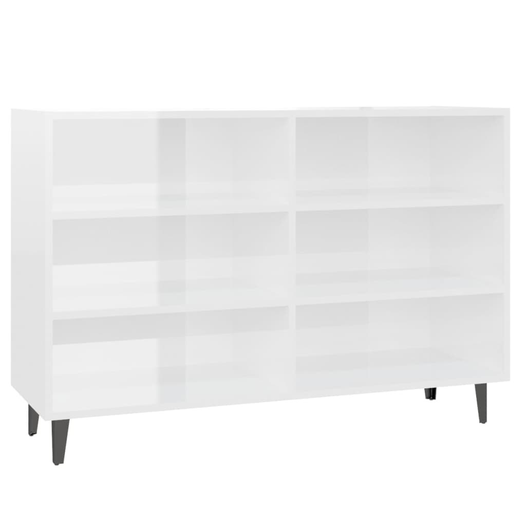 vidaXL Sideboard High Gloss White 40.7