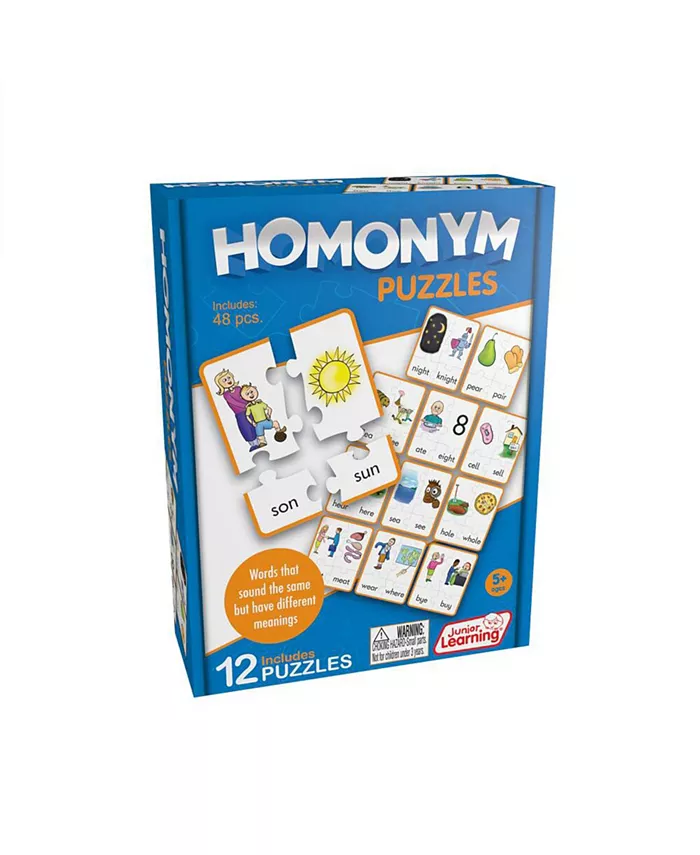 MasterPieces Puzzles Junior Learning Homonym Learning Educational Puzzles - Mycitystee