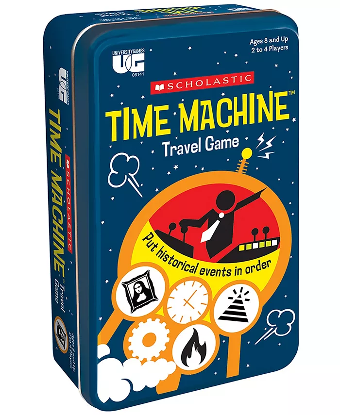 University Games Scholastic Time Machine Travel Game Tin Set， 76 Piece - Mycitystee