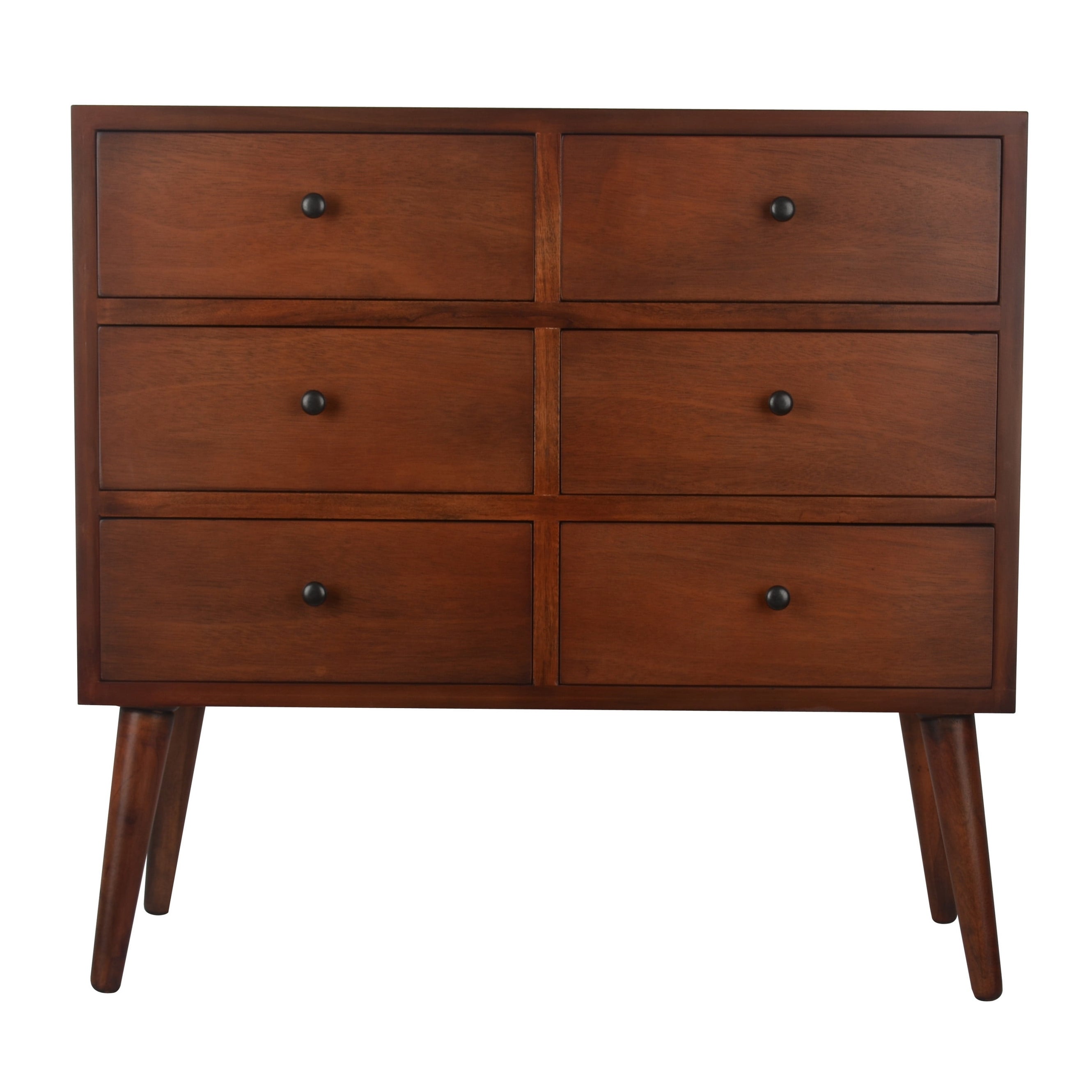 Mid-Century Six Drawer Wood Accent Chest - - 37245254 - Mycitystee