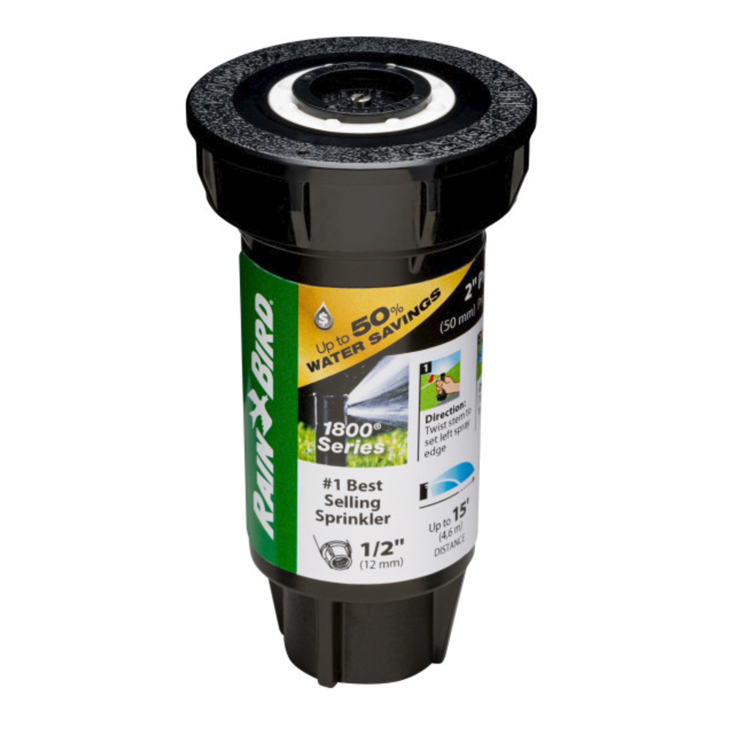 Rain Bird 1800 Series 2 in. H Quarter-Circle Pop-Up Spray Head - Mycitystee