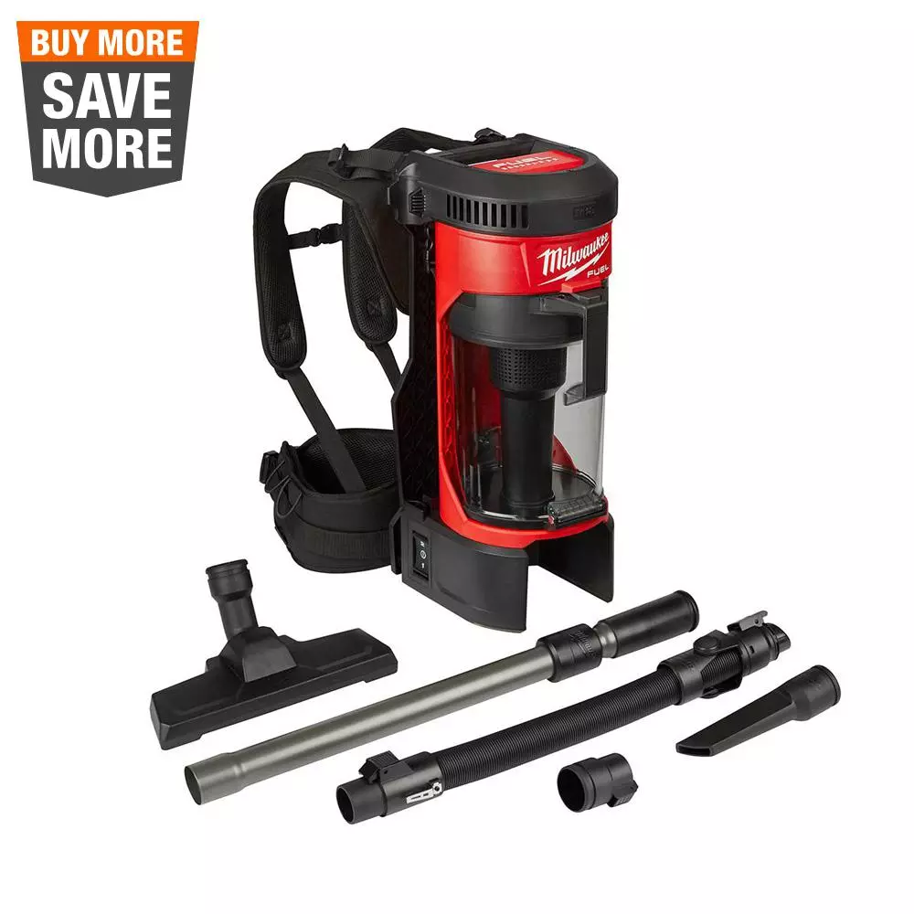 Milwaukee M18 FUEL 18-Volt Lithium-Ion Brushless 1 Gal. Cordless 3-in-1 Backpack Vacuum (Tool-Only) and#8211; XDC Depot - Mycitystee