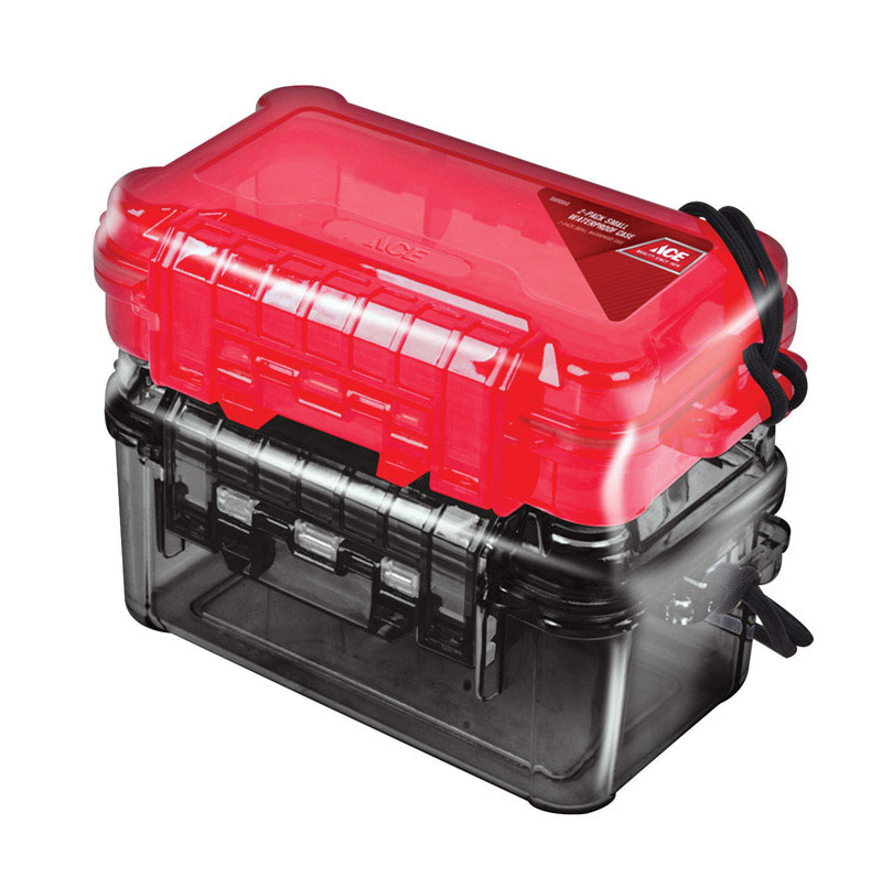 Ace Waterproof Case Plastic 2 compartments Black - Mycitystee
