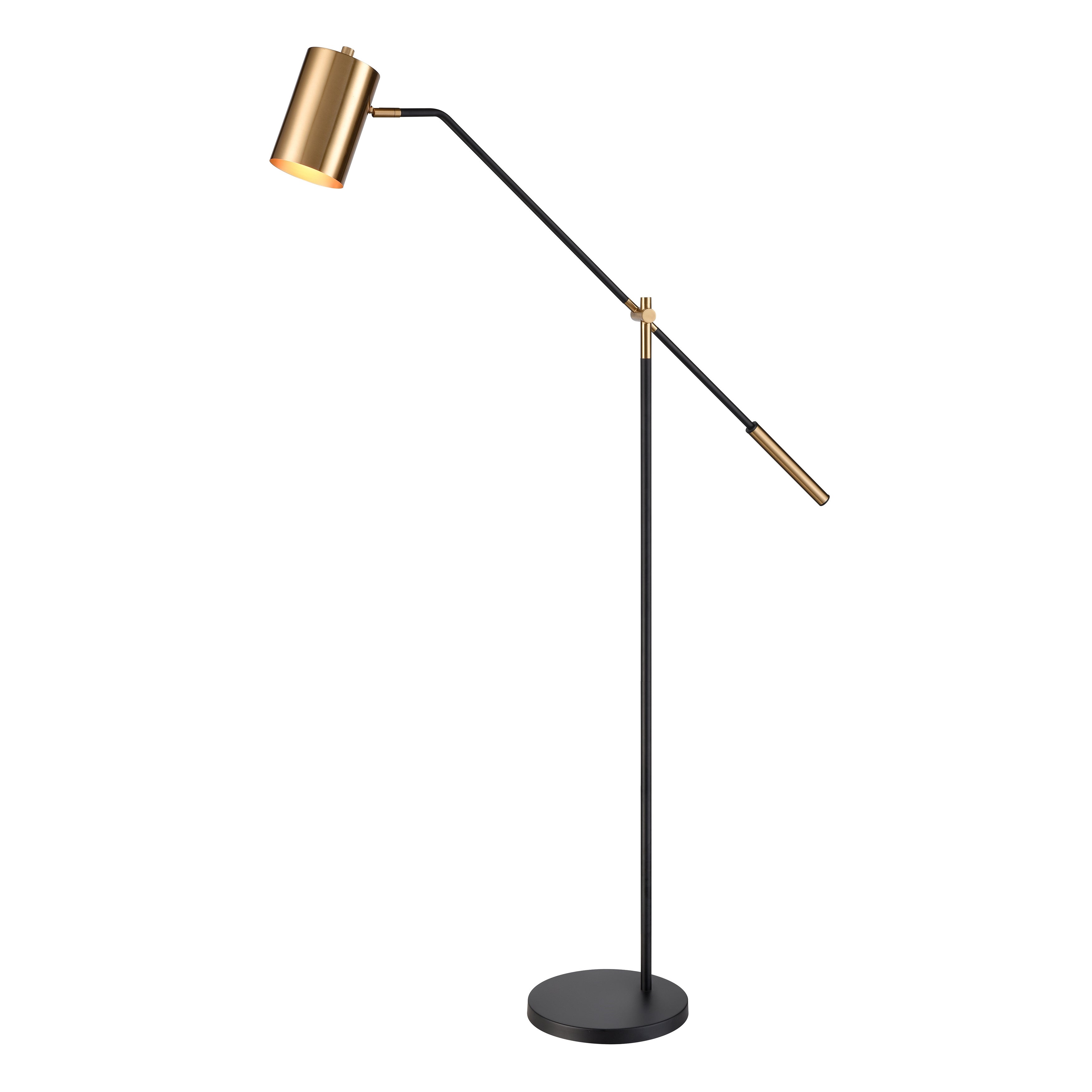 Oliver Avenue 64'' High 1-Light Floor Lamp - Matte Black - Mycitystee