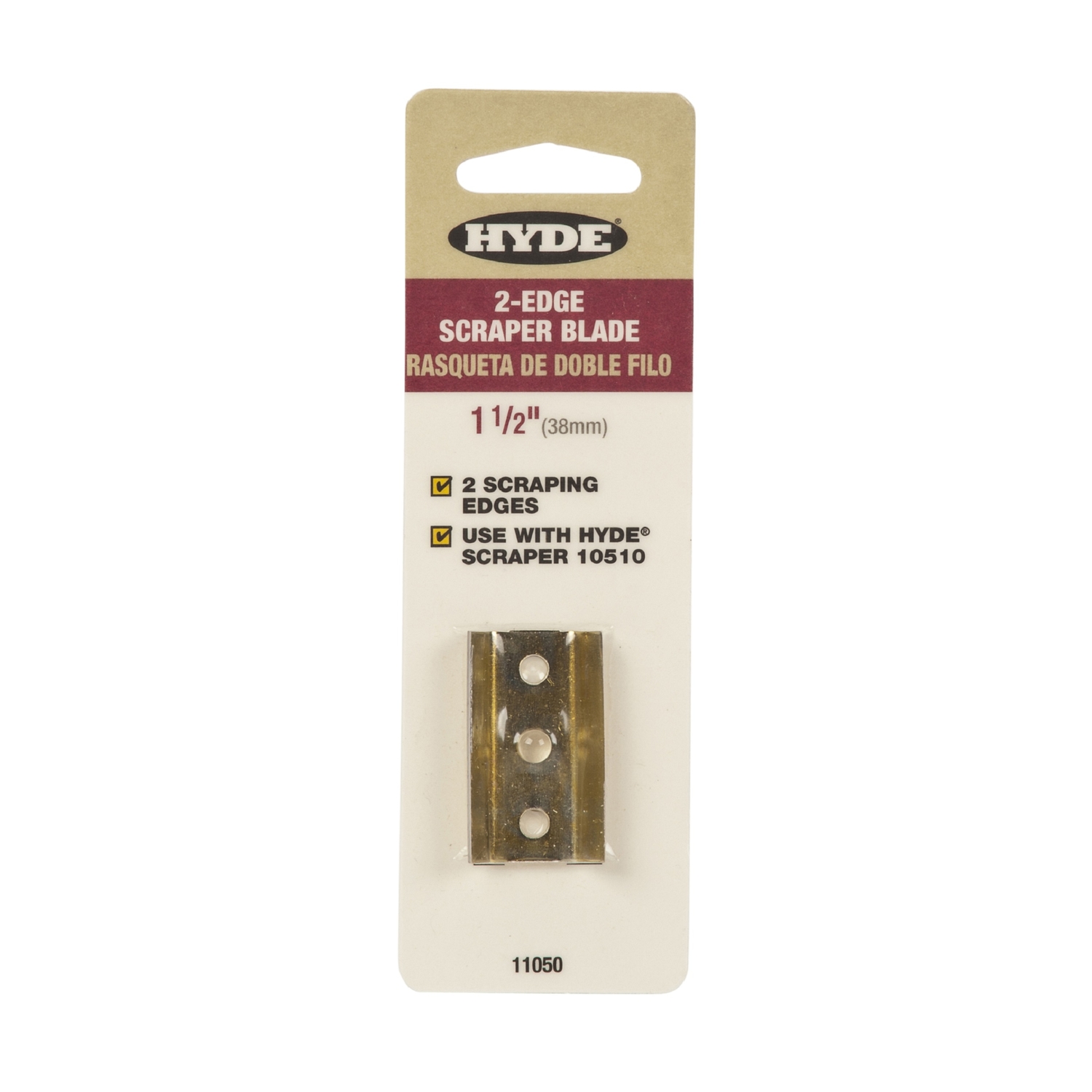 Hyde 1-1/2 in. W High Carbon Steel Double Edge Scraper Blade - Mycitystee