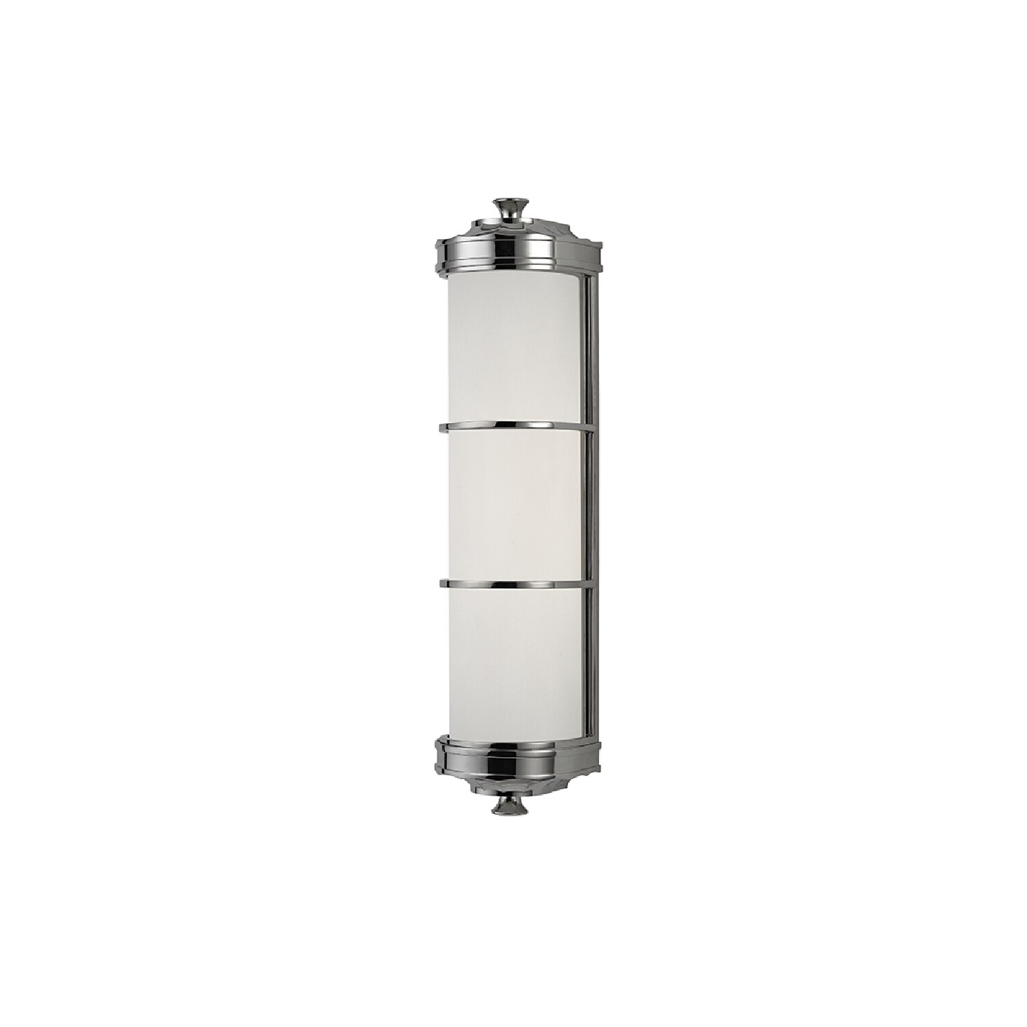 Hudson Valley Albany 2-light Nickel Sconce with White Glass Shade - Mycitystee
