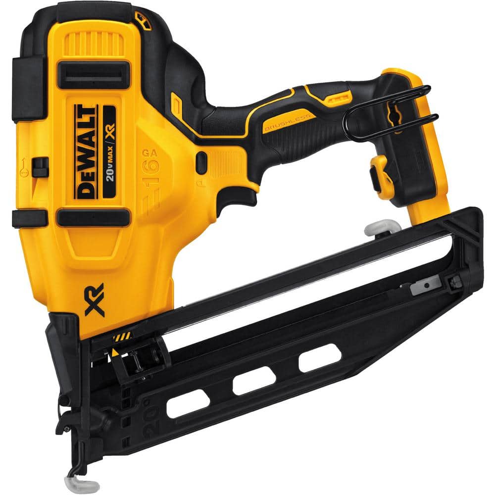 DEWALT 20V MAX XR Lithium-Ion Cordless 16-Gauge Angled Finish Nailer (Tool Only) DCN660B - Mycitystee