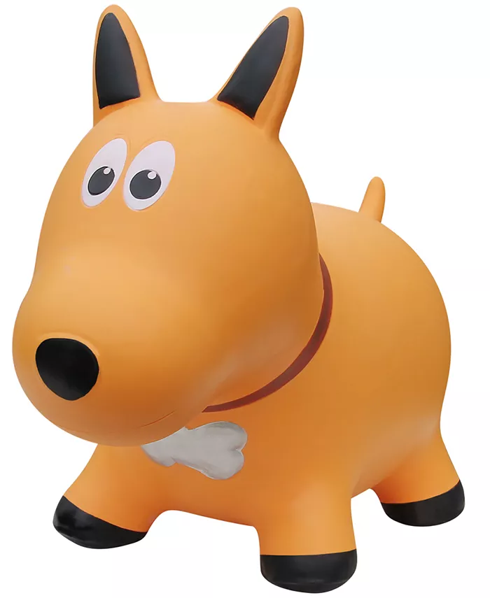 Farm Hoppers Dog Ride-On Toddler Inflatable Bounce Toy - Mycitystee