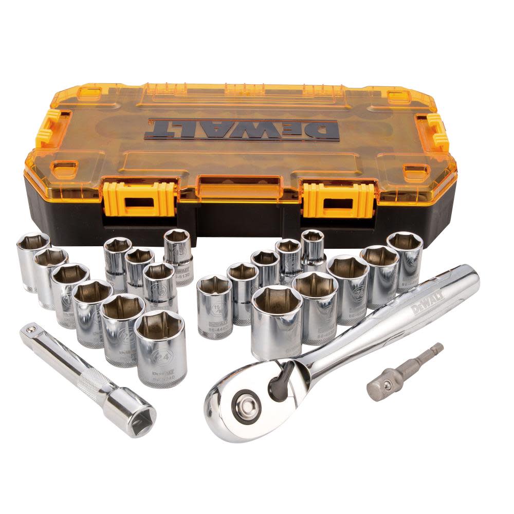 DEWALT 23 piece 1/2 In. Drive Socket Set DWMT73813 from DEWALT - Mycitystee