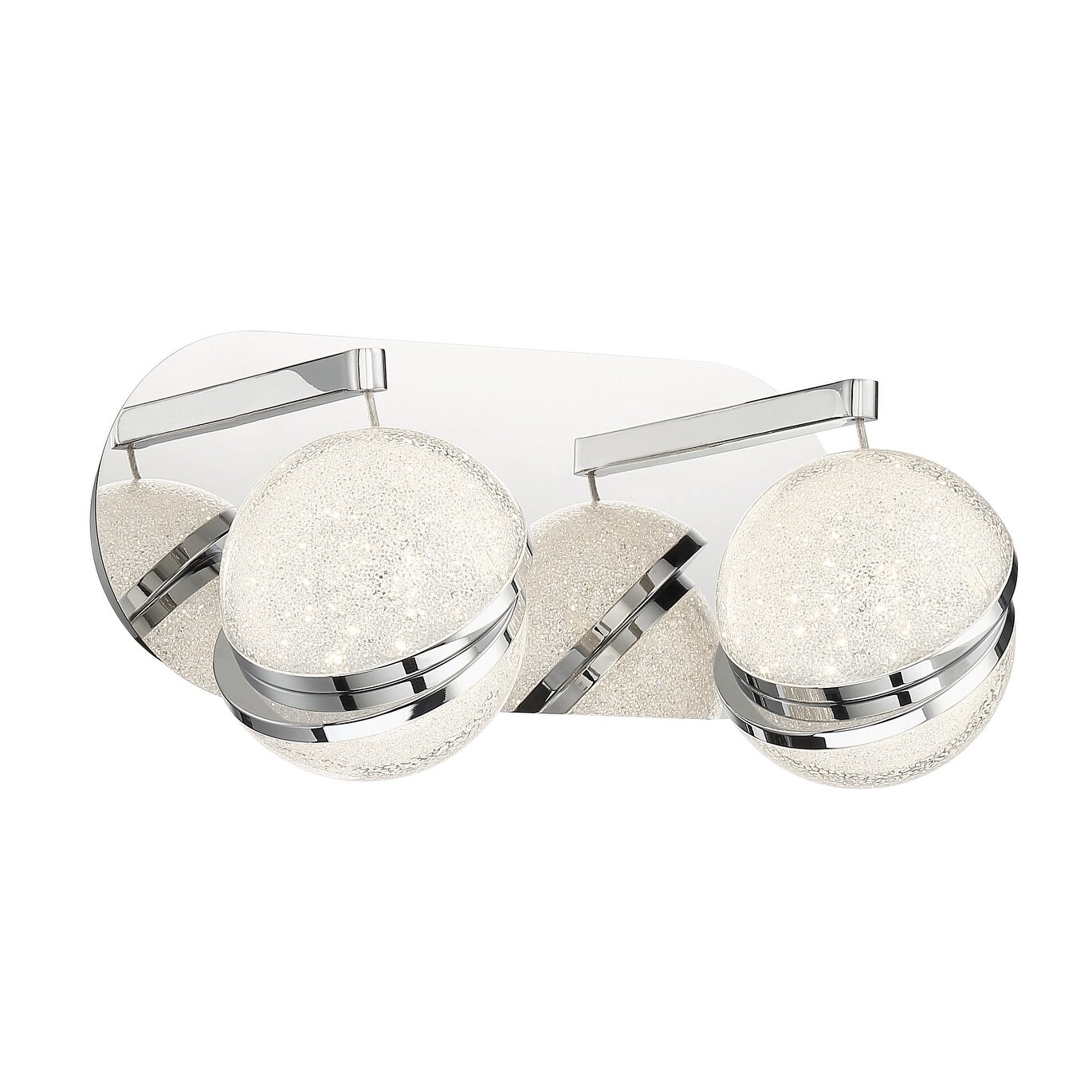 Silver Slice - 2 Light Led Bath - Mycitystee