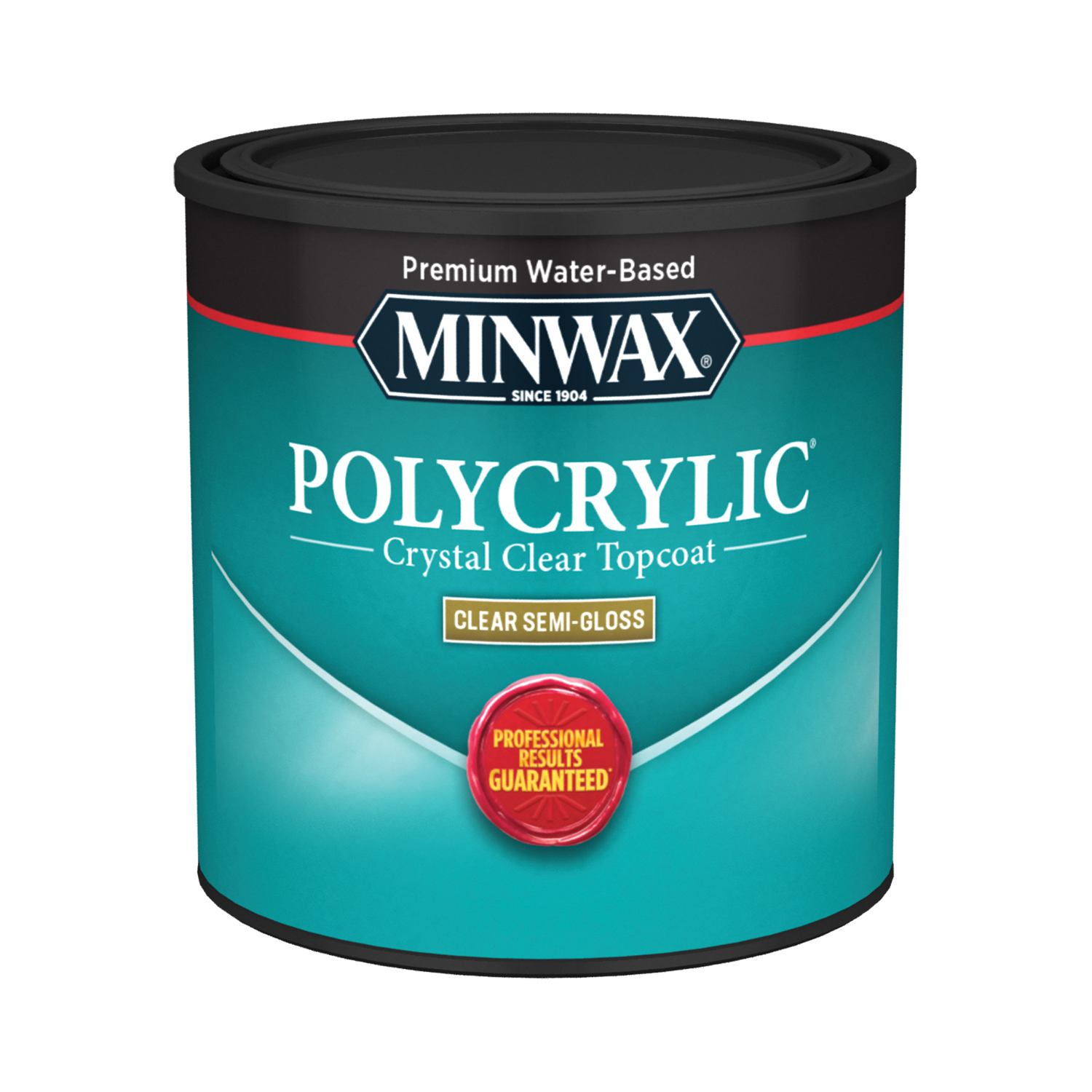 Minwax Polycrylic Semi-Gloss Crystal Clear Water-Based Polyurethane 0.5 pt - Mycitystee