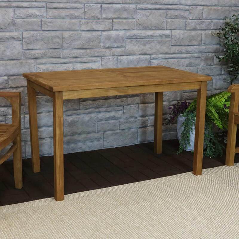 Ultimate Patio Teak Rectangle Outdoor Dining Table - Mycitystee