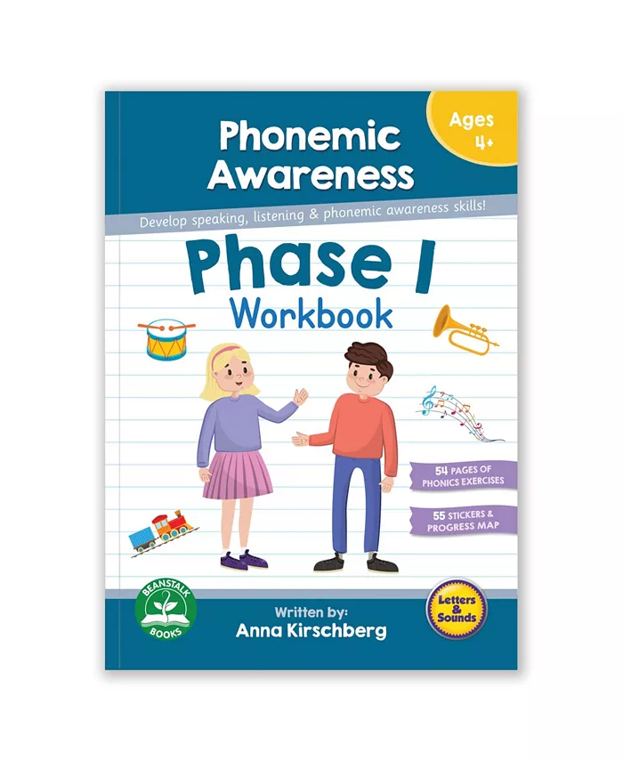 Junior Learning Phase-1 Phonemic Awareness Educational Learning Workbook - Mycitystee