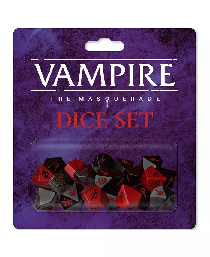 Renegade Game Studios Renegade Games Vampire the Masquerade Dice Set For Vampire the Masquerade Roleplaying Game， 18 Pieces - Mycitystee