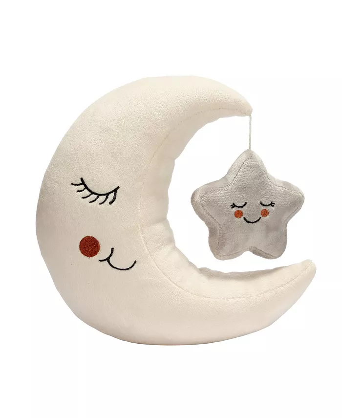 Lambs Ivy Goodnight Moon and Star Plush Stuffed Toy - Cream Gray - Mycitystee