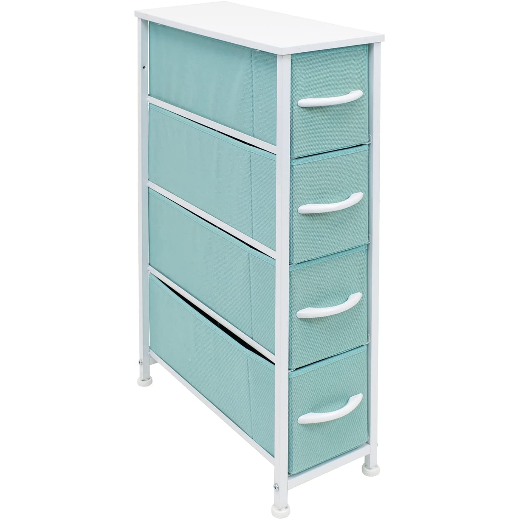 Narrow Dresser Tower with 4 Drawers - Vertical Storage for Bedroom - - 34483806 - Mycitystee